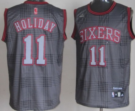 Philadelphia 76ers #11 Jrue Holiday Black Rhythm Fashion Jerseys,We sell and wholesale Philadelphia 76ers #11 Jrue Holiday Black Rhythm Fashion Jerseys on line form chian!