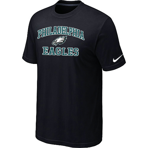 Philadelphia Eagles Heart & Soul Black T-Shirt,We sell and wholesale Philadelphia Eagles Heart & Soul Black T-Shirt on line form chian!