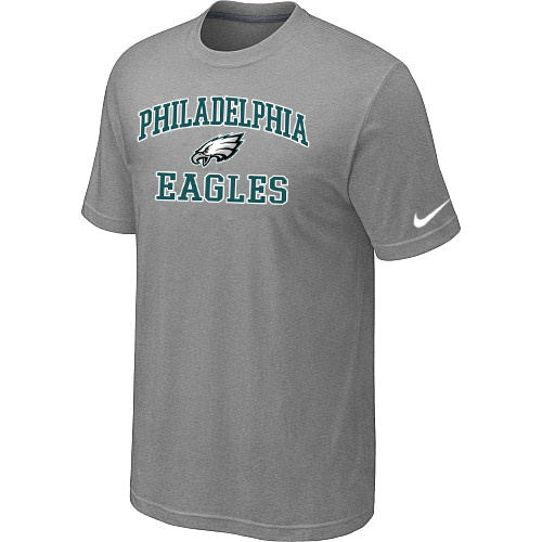 Philadelphia Eagles Heart & Soul Light grey T-Shirt,We sell and wholesale Philadelphia Eagles Heart & Soul Light grey T-Shirt on line form chian!