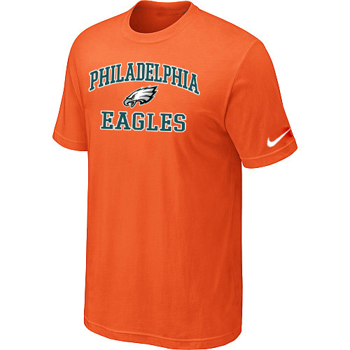 Philadelphia Eagles Heart & Soul Orange T-Shirt,We sell and wholesale Philadelphia Eagles Heart & Soul Orange T-Shirt on line form chian!