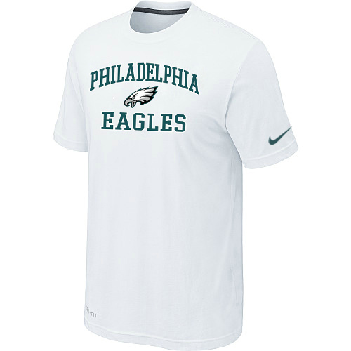 Philadelphia Eagles Heart & Soul White T-Shirt,We sell and wholesale Philadelphia Eagles Heart & Soul White T-Shirt on line form chian!