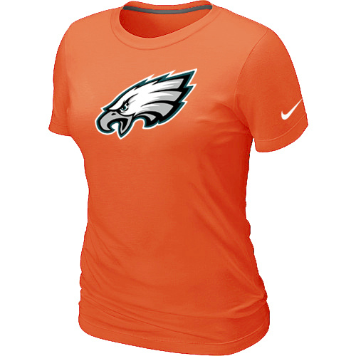 Philadelphia Eagles Orange Women's Logo T-Shirt,We sell and wholesale Philadelphia Eagles Orange Women's Logo T-Shirt on line form chian!