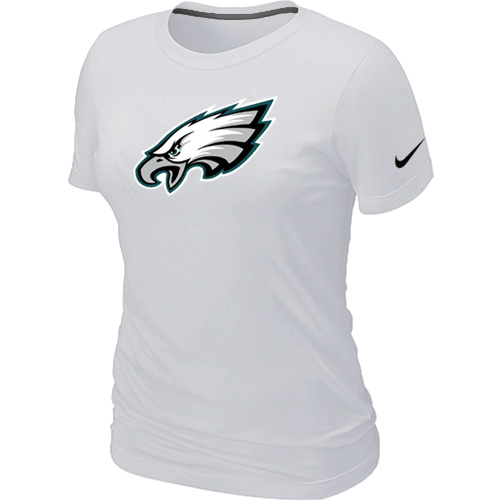 Philadelphia Eagles White Women's Logo T-Shirt,We sell and wholesale Philadelphia Eagles White Women's Logo T-Shirt on line form chian!