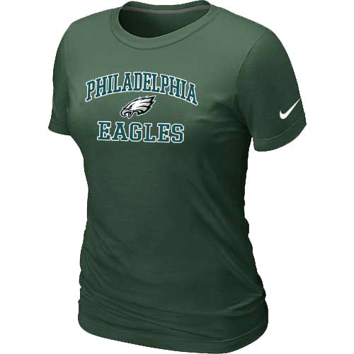 Philadelphia Eagles Women's Heart & Soul D.Green T-Shirt,We sell and wholesale Philadelphia Eagles Women's Heart & Soul D.Green T-Shirt on line form chian!