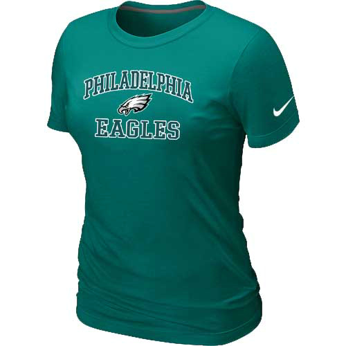 Philadelphia Eagles Women's Heart & Soul L.Green T-Shirt,We sell and wholesale Philadelphia Eagles Women's Heart & Soul L.Green T-Shirt on line form chian!