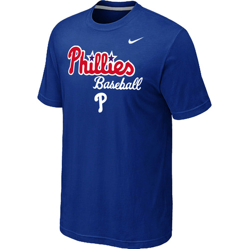 Philadelphia Phillies 2014 Home Practice T-Shirt - Blue,We sell and wholesale Philadelphia Phillies 2014 Home Practice T-Shirt - Blue on line form chian!