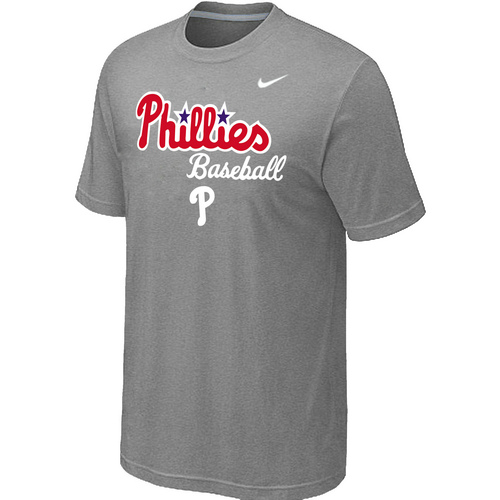 Philadelphia Phillies 2014 Home Practice T-Shirt - Light Grey,We sell and wholesale Philadelphia Phillies 2014 Home Practice T-Shirt - Light Grey on line form chian!