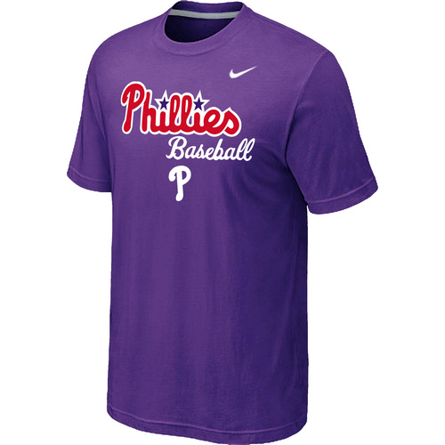 Philadelphia Phillies 2014 Home Practice T-Shirt - Purple,We sell and wholesale Philadelphia Phillies 2014 Home Practice T-Shirt - Purple on line form chian!