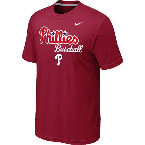Philadelphia Phillies 2014 Home Practice T-Shirt - Red,We sell and wholesale Philadelphia Phillies 2014 Home Practice T-Shirt - Red on line form chian!