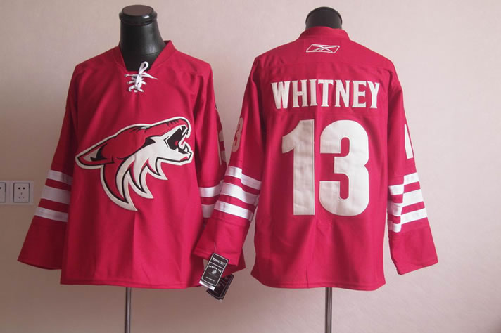 Phoenix Coyotes #13 Whitney Red Jerseys,We sell and wholesale Phoenix Coyotes #13 Whitney Red Jerseys on line form chian!
