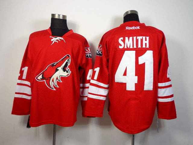 Phoenix Coyotes #41 Smith Red Jerseys,We sell and wholesale Phoenix Coyotes #41 Smith Red Jerseys on line form chian!