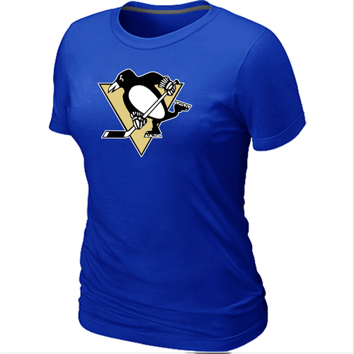 Pittsburgh Penguins Big & Tall Women's Logo Blue T-Shirt,We sell and wholesale Pittsburgh Penguins Big & Tall Women's Logo Blue T-Shirt on line form chian!