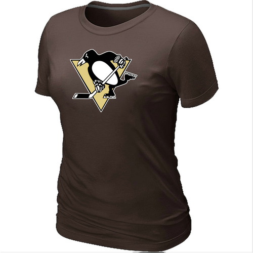 Pittsburgh Penguins Big & Tall Women's Logo Brown T-Shirt,We sell and wholesale Pittsburgh Penguins Big & Tall Women's Logo Brown T-Shirt on line form chian!