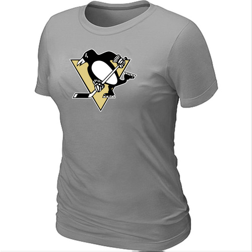 Pittsburgh Penguins Big & Tall Women's Logo L.Grey T-Shirt,We sell and wholesale Pittsburgh Penguins Big & Tall Women's Logo L.Grey T-Shirt on line form chian!