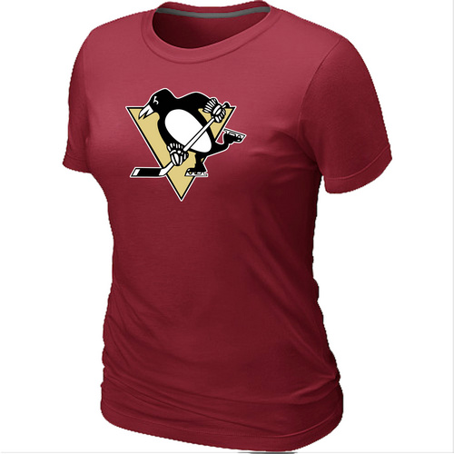 Pittsburgh Penguins Big & Tall Women's Logo Red T-Shirt,We sell and wholesale Pittsburgh Penguins Big & Tall Women's Logo Red T-Shirt on line form chian!