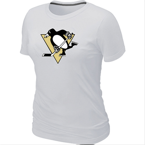 Pittsburgh Penguins Big & Tall Women's Logo White T-Shirt,We sell and wholesale Pittsburgh Penguins Big & Tall Women's Logo White T-Shirt on line form chian!