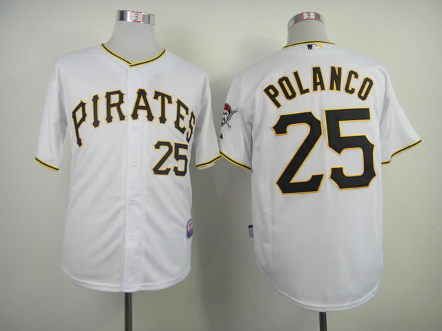 Pittsburgh Pirates #25 Polanco White Jerseys,We sell and wholesale Pittsburgh Pirates #25 Polanco White Jerseys on line form chian!
