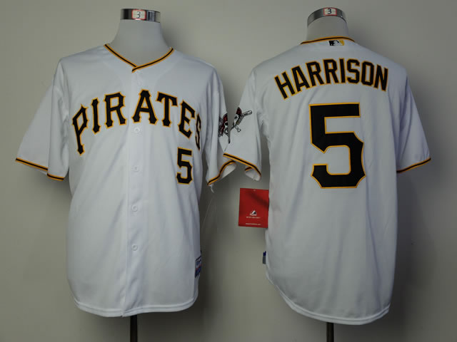 Pittsburgh Pirates #5 Harrison White Jerseys,We sell and wholesale Pittsburgh Pirates #5 Harrison White Jerseys on line form chian!