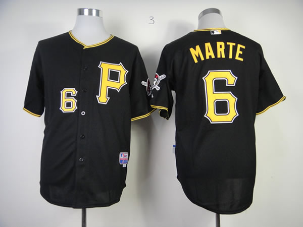 Pittsburgh Pirates #6 Starling Marte Black Jerseys,We sell and wholesale Pittsburgh Pirates #6 Starling Marte Black Jerseys on line form chian!