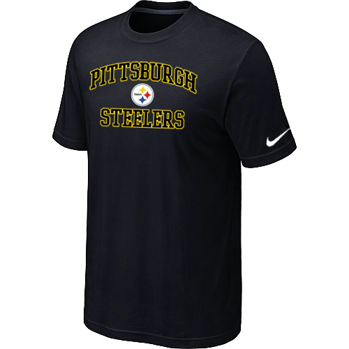 Pittsburgh Steelers Heart & Soul Black T-Shirt,We sell and wholesale Pittsburgh Steelers Heart & Soul Black T-Shirt on line form chian!