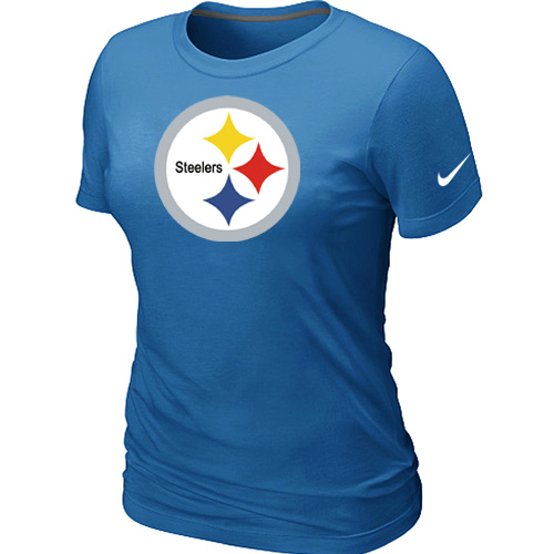 Pittsburgh Steelers L.blue Women's Logo T-Shirt,We sell and wholesale Pittsburgh Steelers L.blue Women's Logo T-Shirt on line form chian!