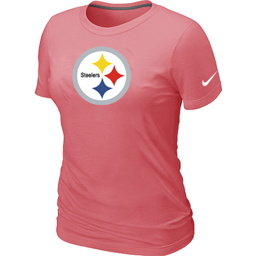 Pittsburgh Steelers Pink Women's Logo T-Shirt,We sell and wholesale Pittsburgh Steelers Pink Women's Logo T-Shirt on line form chian!