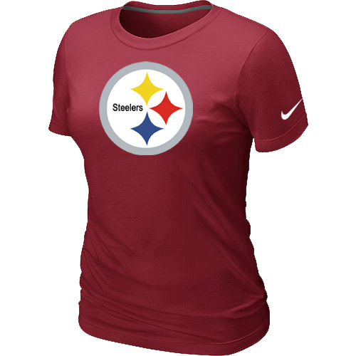 Pittsburgh Steelers Red Women's Logo T-Shirt,We sell and wholesale Pittsburgh Steelers Red Women's Logo T-Shirt on line form chian!