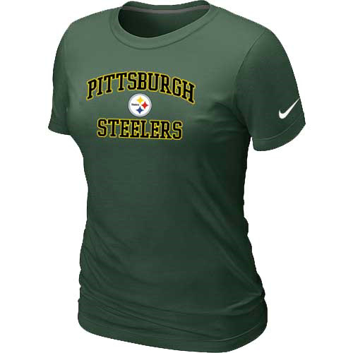 Pittsburgh Steelers Women's Heart & Soul D.Green T-Shirt,We sell and wholesale Pittsburgh Steelers Women's Heart & Soul D.Green T-Shirt on line form chian!