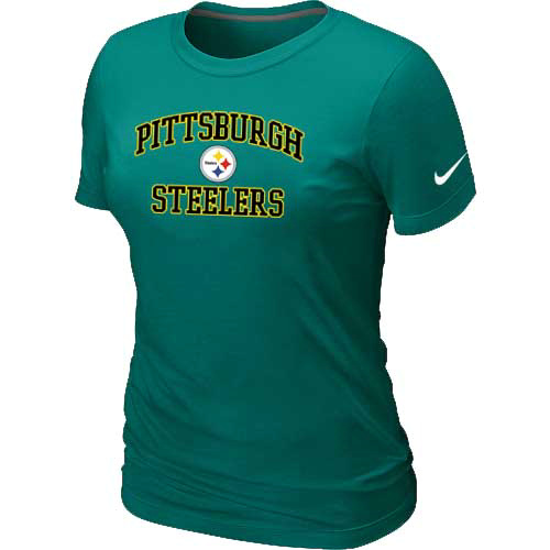Pittsburgh Steelers Women's Heart & Soul L.Green T-Shirt,We sell and wholesale Pittsburgh Steelers Women's Heart & Soul L.Green T-Shirt on line form chian!