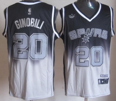 San Antonio Spurs #20 Manu Ginobili Black And Gray Fadeaway Fashion Jerseys,We sell and wholesale San Antonio Spurs #20 Manu Ginobili Black And Gray Fadeaway Fashion Jerseys on line form chian!