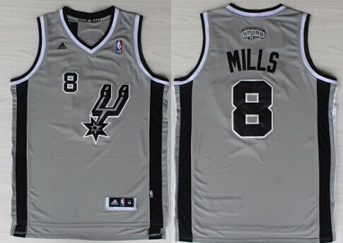 San Antonio Spurs #8 Patrick Mills Revolution 30 Swingman Gray Jerseys,We sell and wholesale San Antonio Spurs #8 Patrick Mills Revolution 30 Swingman Gray Jerseys on line form chian!