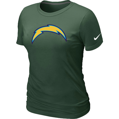 San Diego Charger D.Green Women's Logo T-Shirt,We sell and wholesale San Diego Charger D.Green Women's Logo T-Shirt on line form chian!