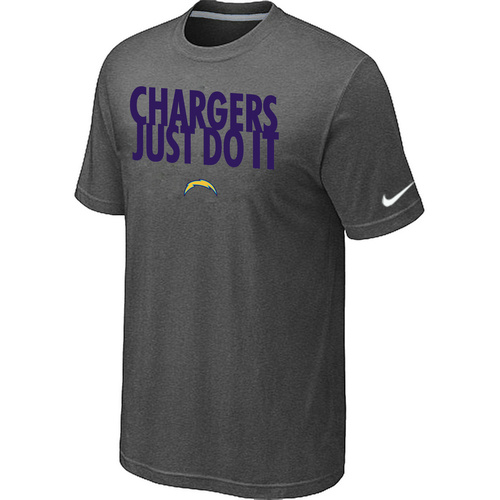 San Diego Charger Just Do It D.Grey T-Shirt,We sell and wholesale San Diego Charger Just Do It D.Grey T-Shirt on line form chian!