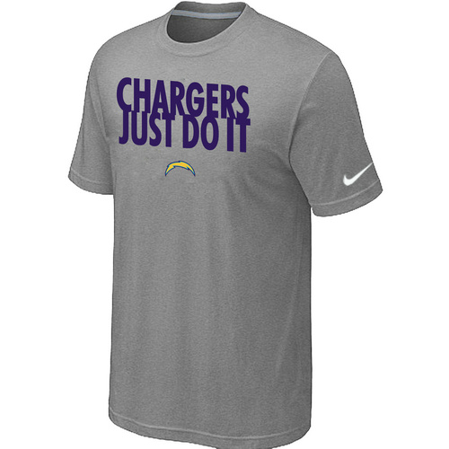San Diego Charger Just Do It L.Grey T-Shirt,We sell and wholesale San Diego Charger Just Do It L.Grey T-Shirt on line form chian!