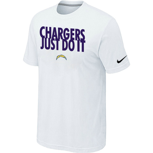 San Diego Charger Just Do It White T-Shirt,We sell and wholesale San Diego Charger Just Do It White T-Shirt on line form chian!