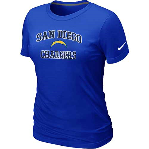 San Diego Charger Women's Heart & Soul Blue T-Shirt,We sell and wholesale San Diego Charger Women's Heart & Soul Blue T-Shirt on line form chian!