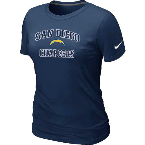 San Diego Charger Women's Heart & Soul D.Blue T-Shirt,We sell and wholesale San Diego Charger Women's Heart & Soul D.Blue T-Shirt on line form chian!