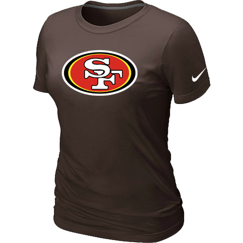 San Francisco 49ers Brown Women's Logo T-Shirt,We sell and wholesale San Francisco 49ers Brown Women's Logo T-Shirt on line form chian!