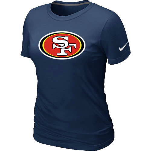 San Francisco 49ers D.Blue Women's Logo T-Shirt,We sell and wholesale San Francisco 49ers D.Blue Women's Logo T-Shirt on line form chian!
