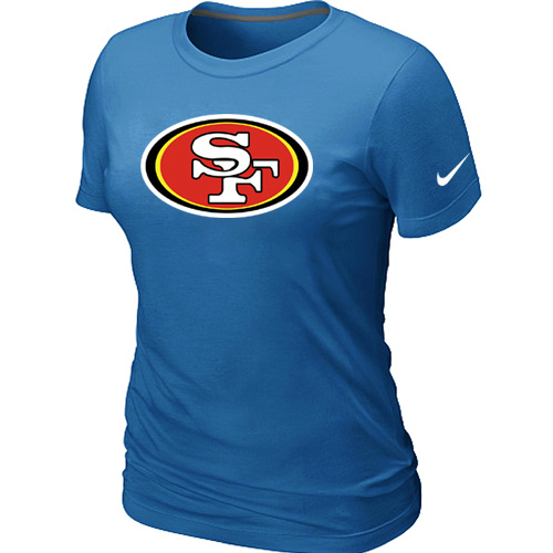 San Francisco 49ers L.blue Women's Logo T-Shirt,We sell and wholesale San Francisco 49ers L.blue Women's Logo T-Shirt on line form chian!