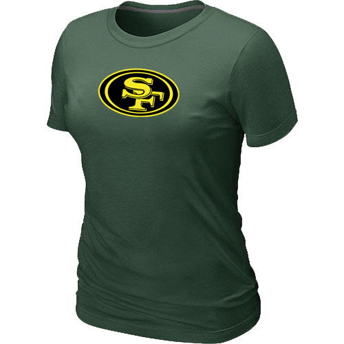 San Francisco 49ers Neon Logo Charcoal Women's D.Green T-shirt,We sell and wholesale San Francisco 49ers Neon Logo Charcoal Women's D.Green T-shirt on line form chian!