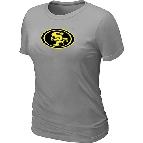 San Francisco 49ers Neon Logo Charcoal Women's L.Grey T-shirt,We sell and wholesale San Francisco 49ers Neon Logo Charcoal Women's L.Grey T-shirt on line form chian!
