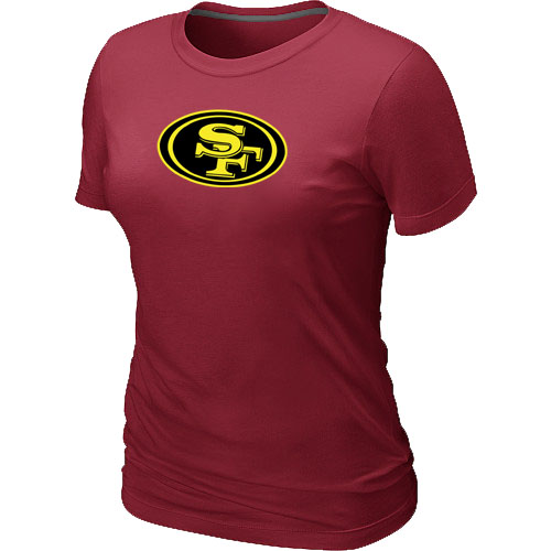 San Francisco 49ers Neon Logo Charcoal Women's Red T-shirt,We sell and wholesale San Francisco 49ers Neon Logo Charcoal Women's Red T-shirt on line form chian!
