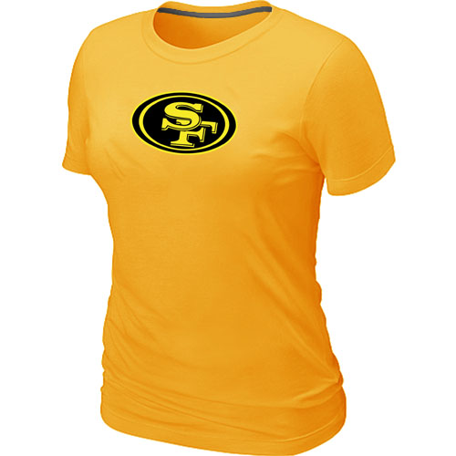 San Francisco 49ers Neon Logo Charcoal Women's Yellow T-shirt,We sell and wholesale San Francisco 49ers Neon Logo Charcoal Women's Yellow T-shirt on line form chian!
