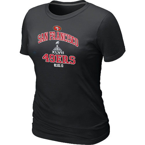 San Francisco 49ers Super Bowl XLVII Heart & Soul Black Women's T-Shirt,We sell and wholesale San Francisco 49ers Super Bowl XLVII Heart & Soul Black Women's T-Shirt on line form chian!