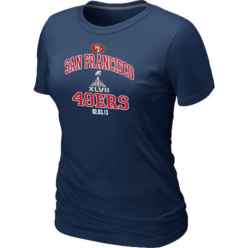 San Francisco 49ers Super Bowl XLVII Heart & Soul D.Blue Women's T-Shirt,We sell and wholesale San Francisco 49ers Super Bowl XLVII Heart & Soul D.Blue Women's T-Shirt on line form chian!