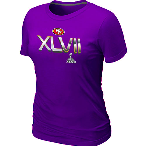 San Francisco 49ers Super Bowl XLVII On Our Way Purple Women's T-Shirt,We sell and wholesale San Francisco 49ers Super Bowl XLVII On Our Way Purple Women's T-Shirt on line form chian!
