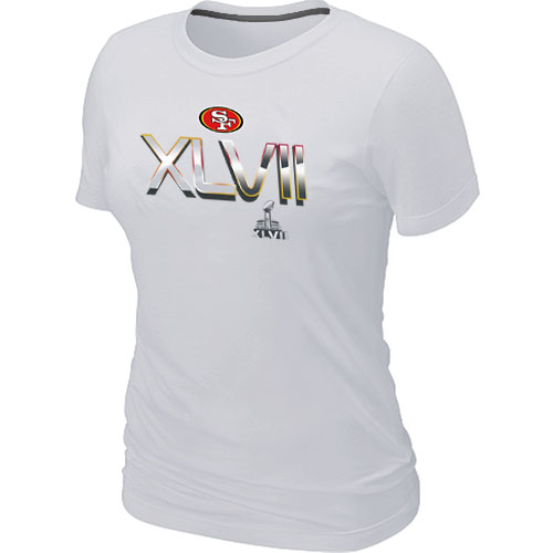 San Francisco 49ers Super Bowl XLVII On Our Way White Women's T-Shirt,We sell and wholesale San Francisco 49ers Super Bowl XLVII On Our Way White Women's T-Shirt on line form chian!