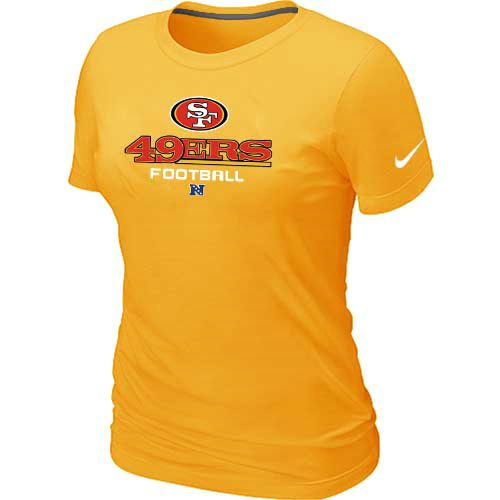 San Francisco 49ers Yellow Women's Critical Victory T-Shirt,We sell and wholesale San Francisco 49ers Yellow Women's Critical Victory T-Shirt on line form chian!
