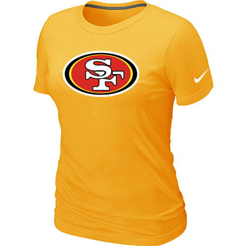 San Francisco 49ers Yellow Women's Logo T-Shirt,We sell and wholesale San Francisco 49ers Yellow Women's Logo T-Shirt on line form chian!